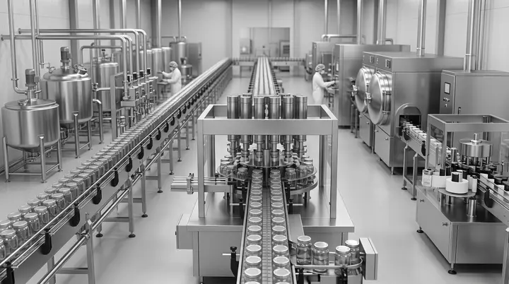 Línea de producción de alimentos