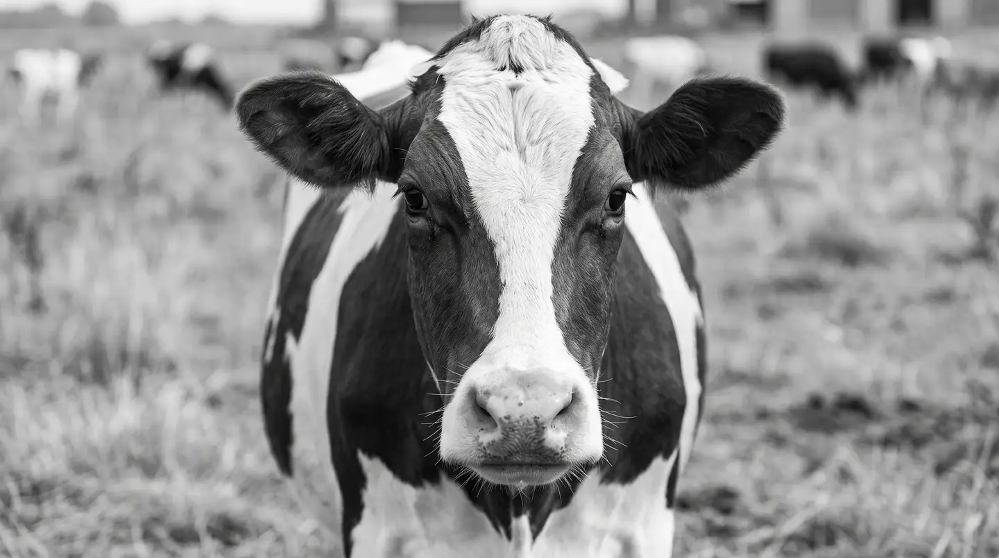 Ganado en un establecimiento de producción