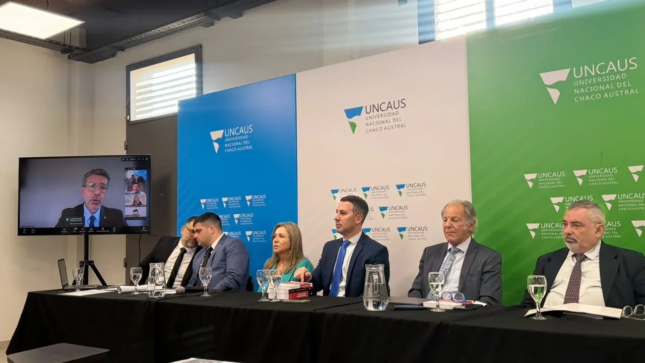 Panel de la jornada sobre Derecho Penal y Procesal Penal en la Sede Resistencia de la UNCAUS